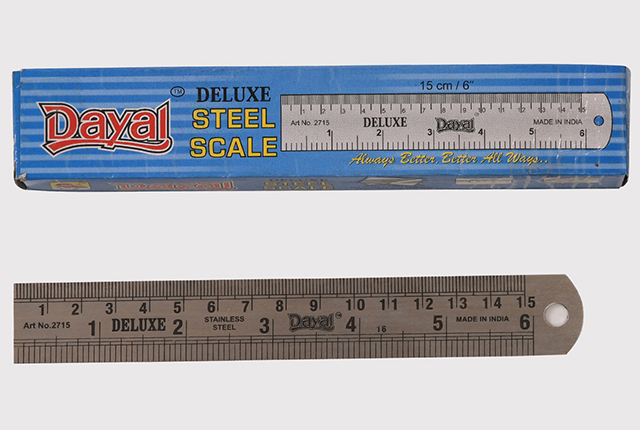 Delux 15cm Steel Scale